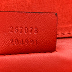 Patent Microguccissima Small Broadway Clutch Red