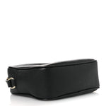 Pebbled Calfskin Small Soho Disco Bag Black
