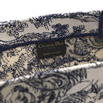 Canvas Embroidered Medium Dioriviera Toile De Jouy Book Tote Blue