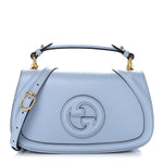 Roxy Calfskin Medium Blondie Top Handle Bag Cloudy Blue