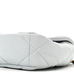 Lambskin Quilted Medium Chanel 19 Flap Light Blue