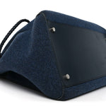 Felt Calfskin Oversized Iris Weekend Bag Midnight
