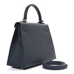 Epsom Tadelakt Chevre Mysore Casaque Etoilee Kelly Sellier 25 Ardoise Black Vert Peppermint