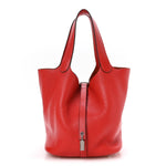 Taurillon Clemence Picotin Lock 22 MM Rouge Tomate