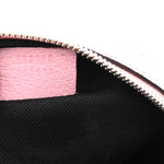 GG Supreme Monogram Psychedelic Round Shoulder Bag Black Multicolor Sugar Pink