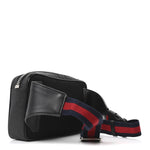 Soft GG Supreme Monogram Web Belt Bag Black Grey