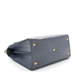 Ostrich Large St. Honore Tote Dark Denim