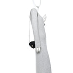 Lambskin Quilted CC In Love Heart Clutch With Chain Black