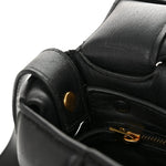 Nappa Maxi Intreccio Padded Cassette Crossbody Bag Black