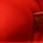 Perforated Calfskin Large Up In The Air Flap Red