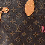 Monogram My LV Heritage Neverfull MM Fuchsia Black