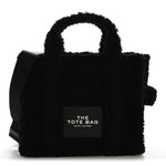 Polyester Cotton Medium The Teddy Traveler Tote Bag Black