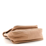 Crinkled Calfskin Matelasse Monogram Medium Niki Chain Satchel Light Taupe