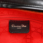 Lambskin Cannage Large Lady Dior Black
