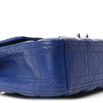 Lambskin Cannage Medium Miss Dior Flap Blue