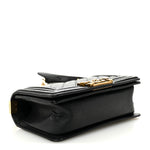 Caviar Quilted Small Boy Flap Black