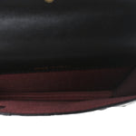 Calfskin Quilted Perfect Fit Coin Purse With Chain Black