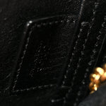 Grained Calfskin Small Spin Tote Black
