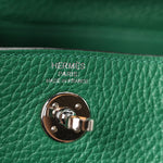 Taurillon Clemence Mini Lindy 20 Vert Vertigo