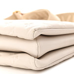 Lambskin Embossed Monogram Coussin PM Beige Cream