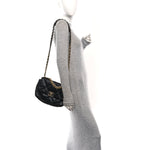 Lambskin Quilted Medium Chanel 19 Flap Black