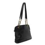Caviar Triple CC Shoulder Bag Black