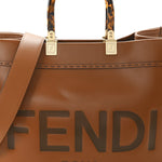 Vitello King Plexiglass Medium Fendi Sunshine Shopper Tote Cuoio
