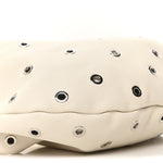 Pebbled Calfskin Grommet Medium Olivia Hobo Dark Ivory