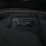 Lambskin Quilted Medium Loulou Puffer Monogram Chain Satchel Black