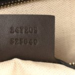Monogram Selleria Calfskin Vintage Web Medium Boston Dark Brown