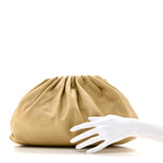 Smooth Butter Calf The Pouch Oversized Clutch Tapioca