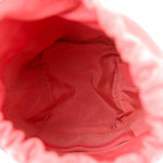 Lambskin Bucket Chain Drawstring Bag Pink