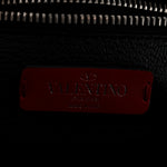 Grained Calfskin Rockstud Backpack Black