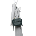 Grained Calfskin Micro Belt Bag Amazone