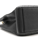 Caviar Quilted Grand Shopping Tote GST Black