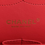 Caviar Quilted Jumbo Double Flap Dark Pink