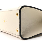 Monogram Jumbo GG Textured Dollar Calfskin Web Mini Diana Tote Bag Off White