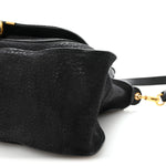 Nubuck Calfskin Medium Marcie Satchel Black
