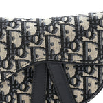 Oblique Mini Saddle Bag Blue