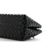 Nappa Intrecciato Small East West Andiamo Shoulder Bag Black