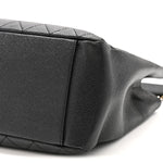 Caviar Quilted Grand Shopping Tote GST Black