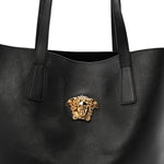 Smooth Calfskin La Medusa Tote Bag Black