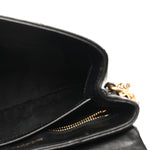 Calfskin Y Quilted Monogram Toy Loulou Crossbody Bag Black