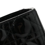 Patent Cannage Large Lady Dior Black