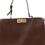Vitello Large Soft Peekaboo Mogano