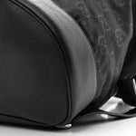 Econyl Nylon Monogram Off The Grid Drawstring Bucket Backpack Black