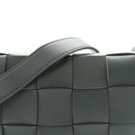 Lambskin Maxi Intrecciato Small Cassette Crossbody Bag Thunder