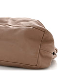 Lambskin Cloud Clutch Biscotto