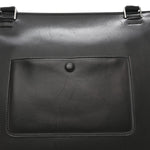 Smooth Calfskin Medium Tri-Color Edge Shoulder Bag Tan