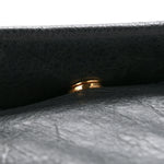 Agneau Giant 12 Rose Gold Hardware Envelope Clutch Anthracite